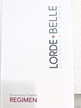 Lorde+Belle Regimen Skincare Packaging - White with Maroon Accent